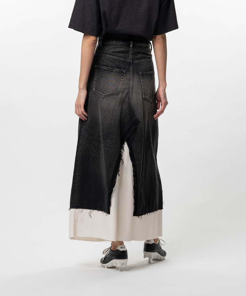 Denim Pants Combined Skirt 6