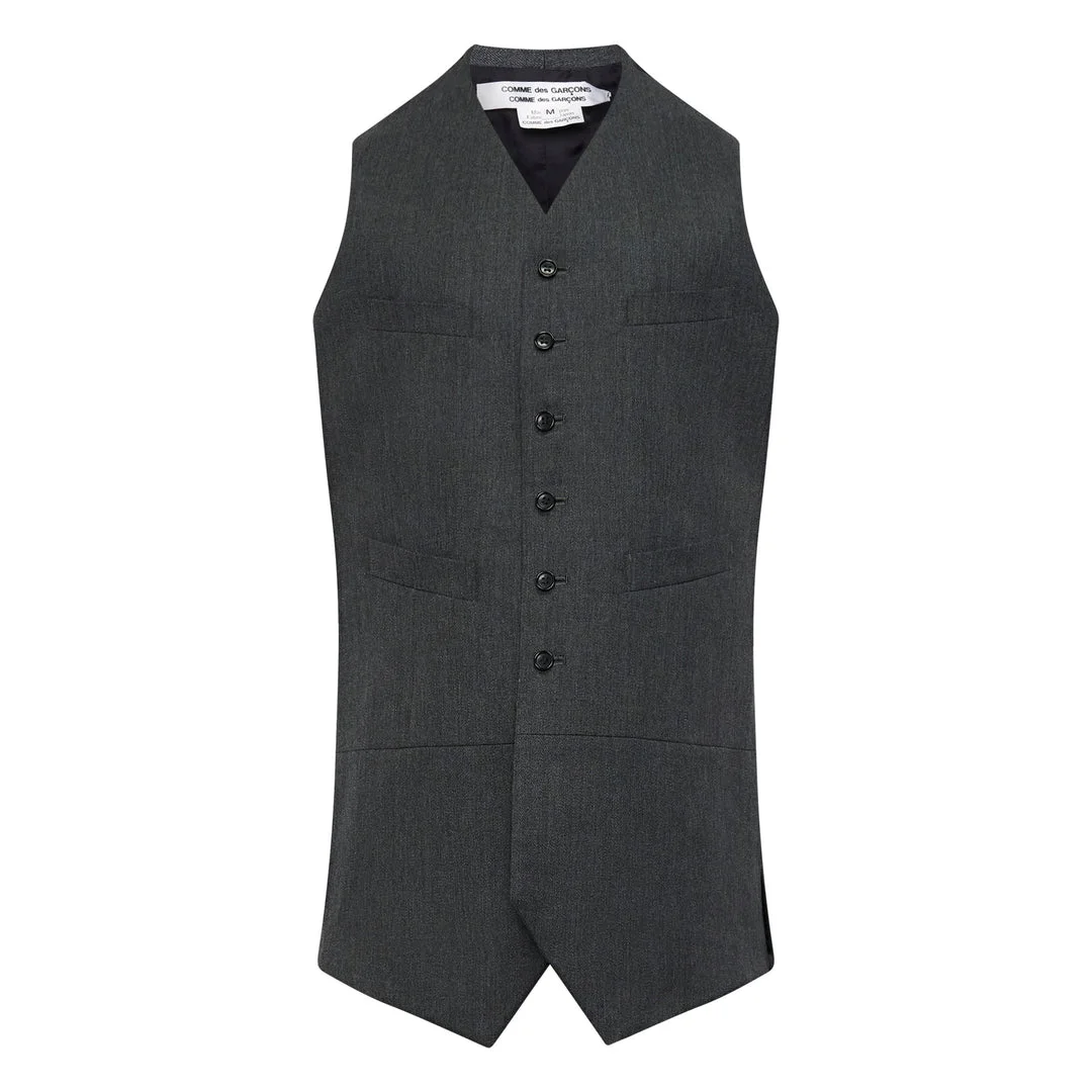 Longline Button Vest - 1