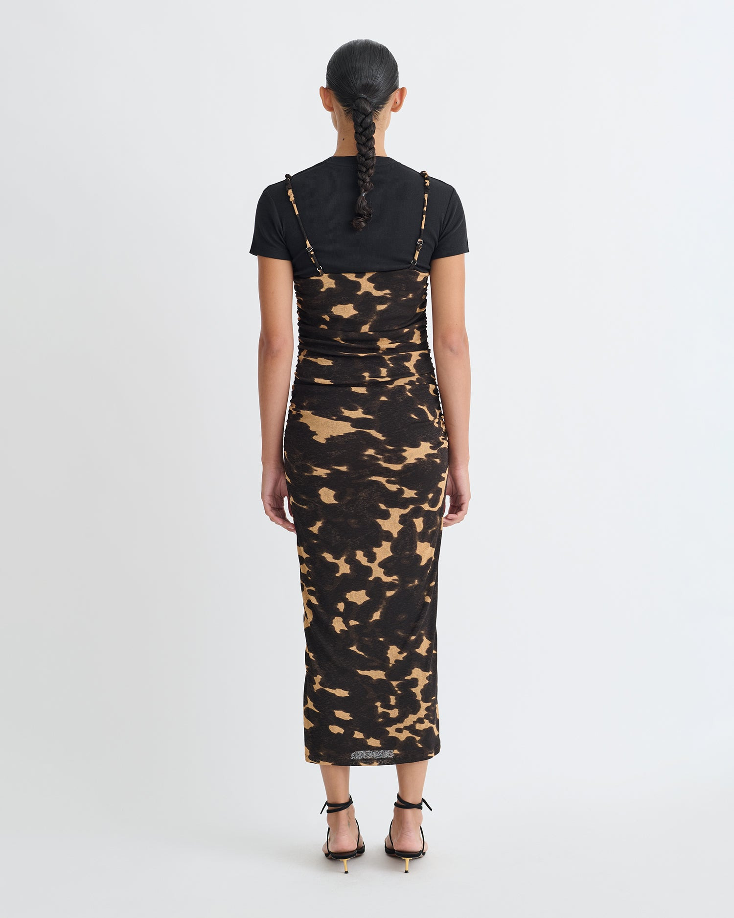 Mesh Jersey Dress - 4