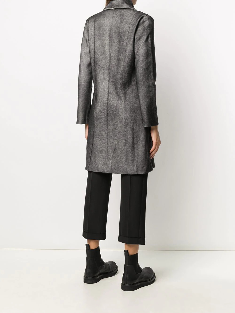 single-breasted tailored coat - 4