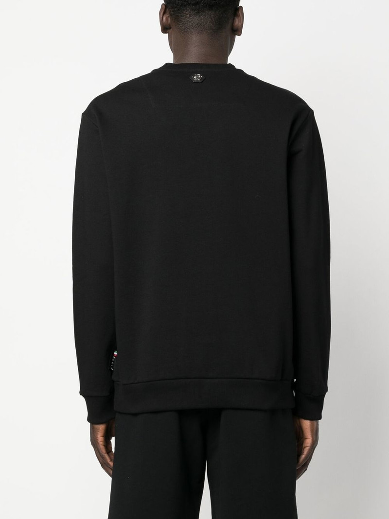 logo-print cotton jumper 4