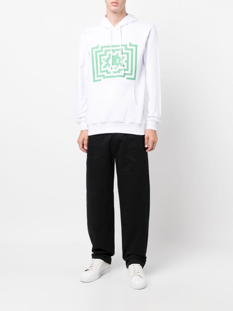 graphic drawstring hoodie - 4