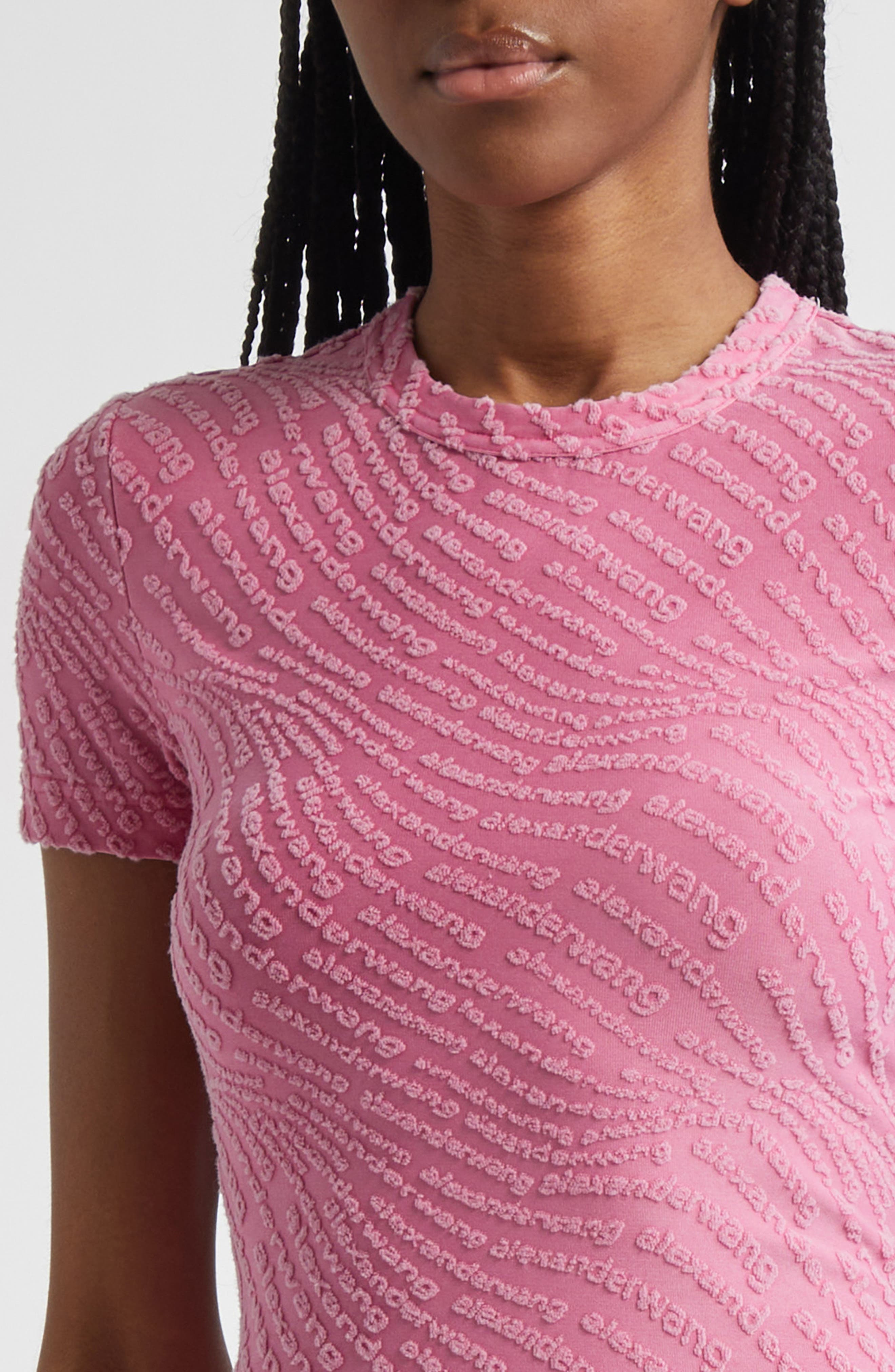 Alexander Wang Logo Jacquard Minidress in Lotus at Nordstrom - 4