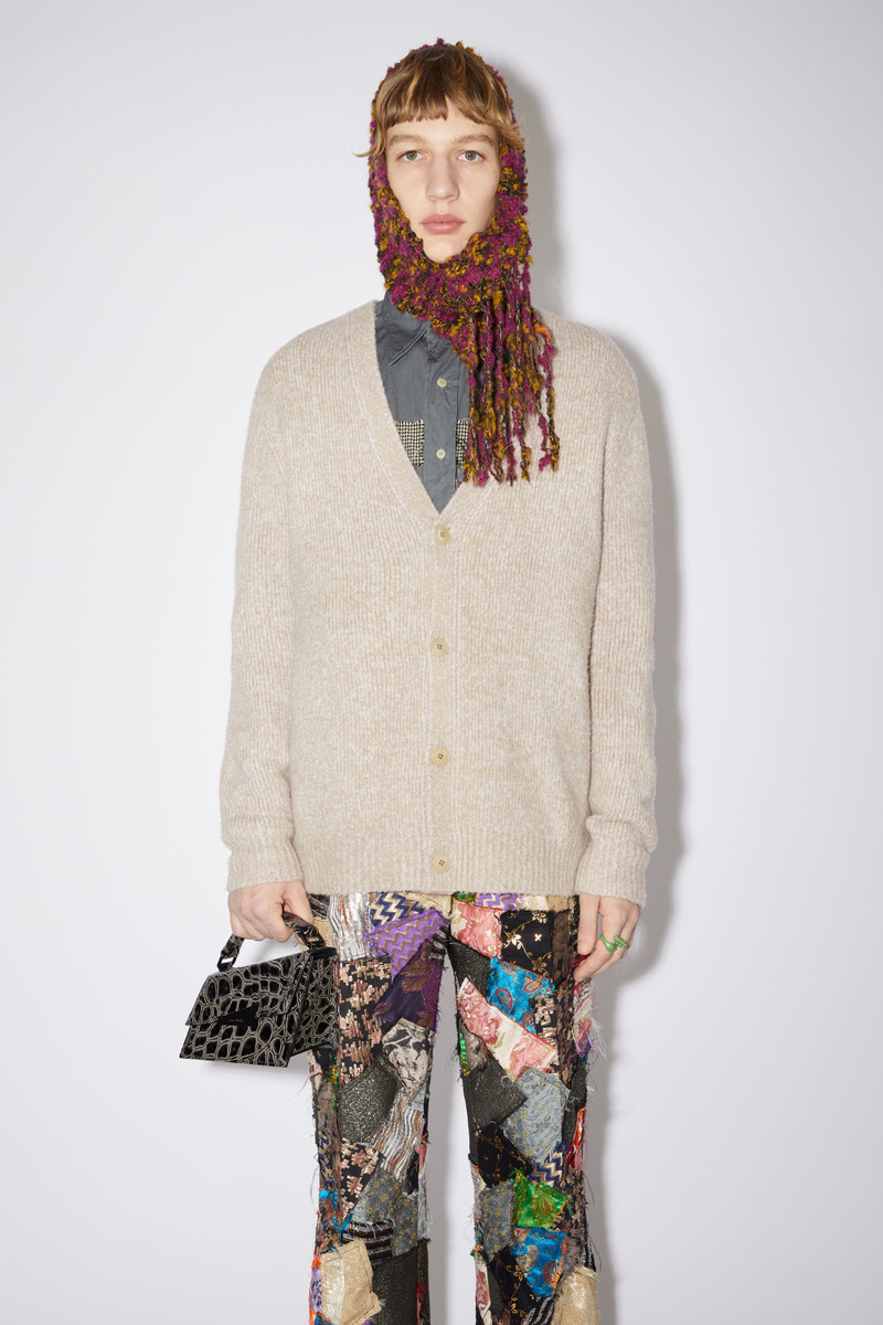 Acne Studios Wool-blend v-neck cardigan - Light taupe outlook