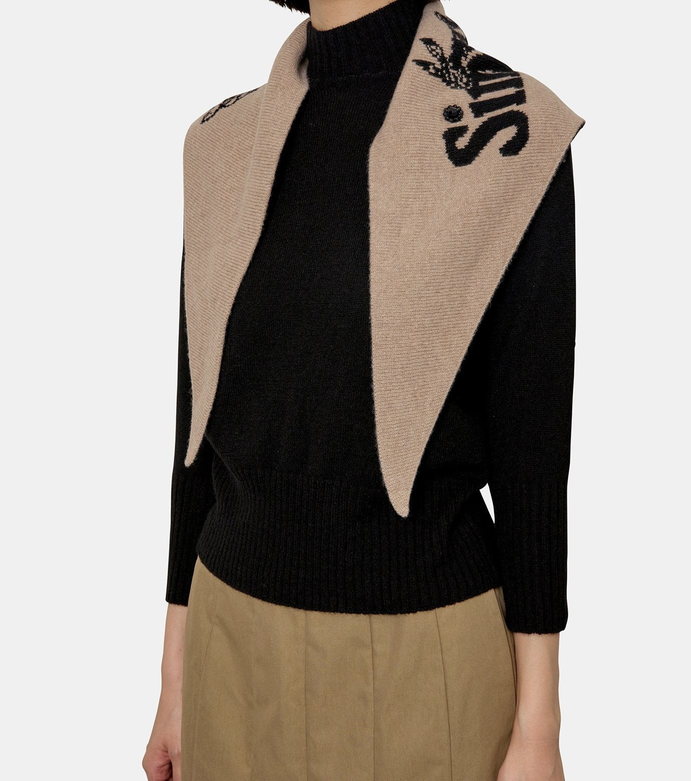 Graphic Logo Knit Neckerchief - 2