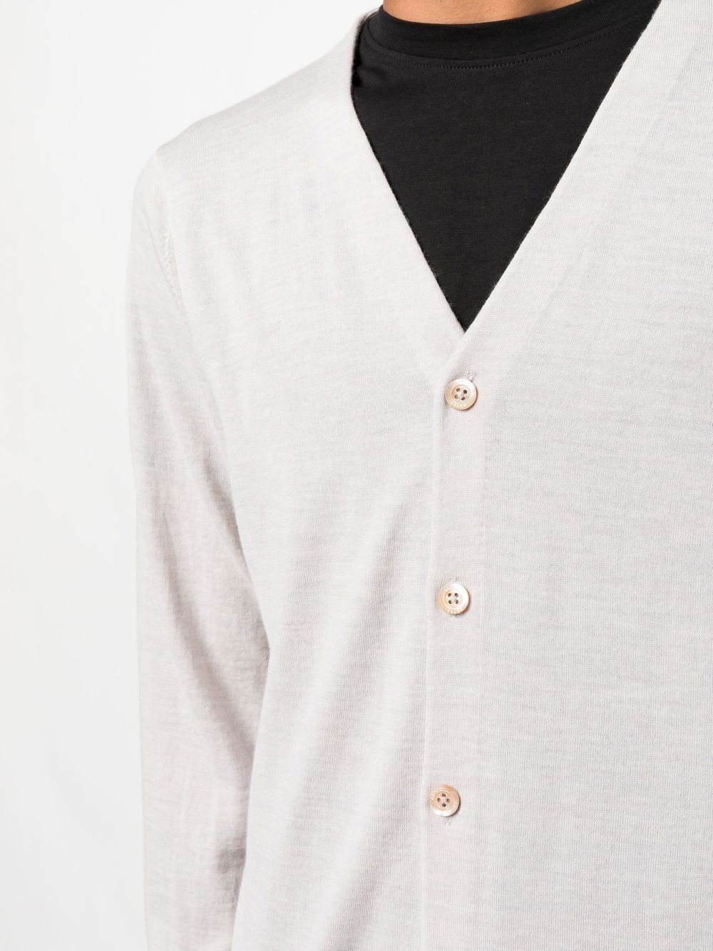 button-front knitted cardigan - 5