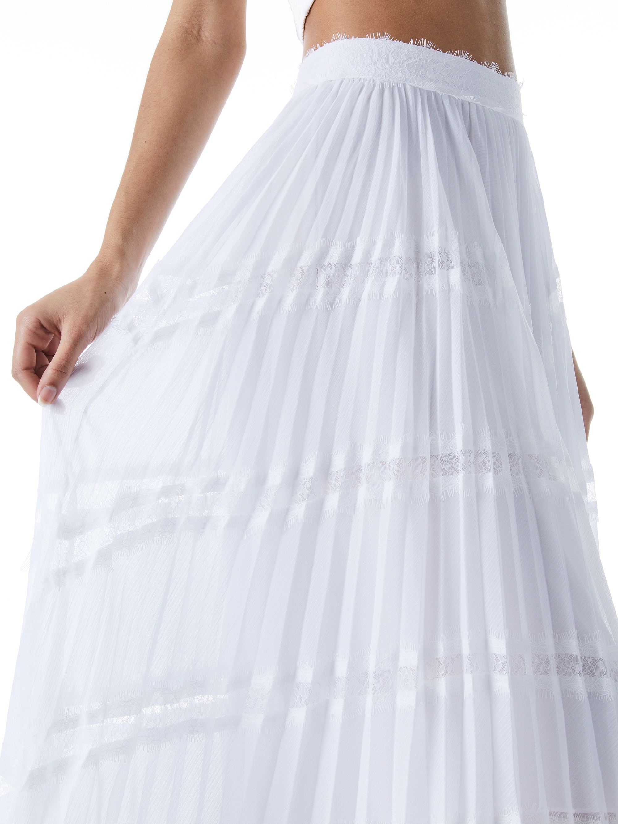 KATZ SUNBURST PLEATED MIDI SKIRT - 5