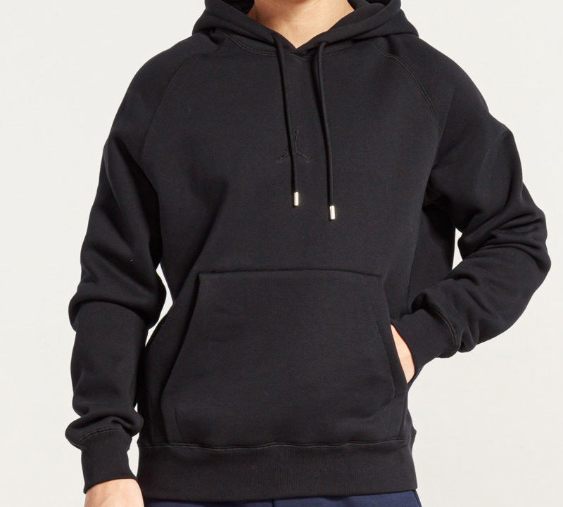 Jordan Air Jordan Embroidered Fleece Lined Drawstring Pullover Black CD8727-010 outlook