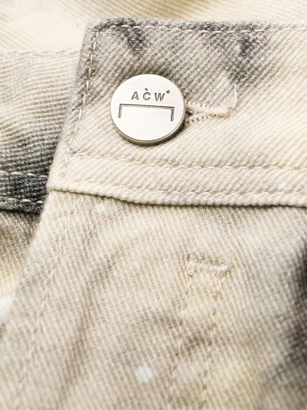 mouldy-effect slim-fit jeans - 6