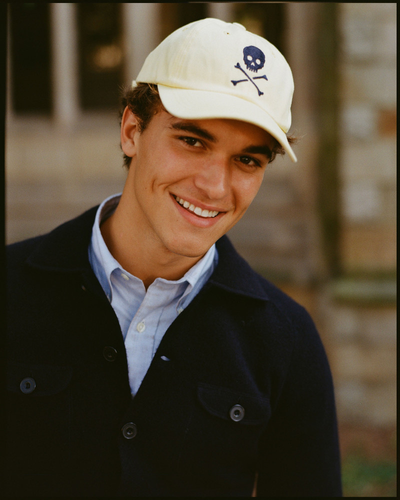 MADE-IN-USA YELLOW SKULL & BONES EMBROIDERED DAD HAT 3