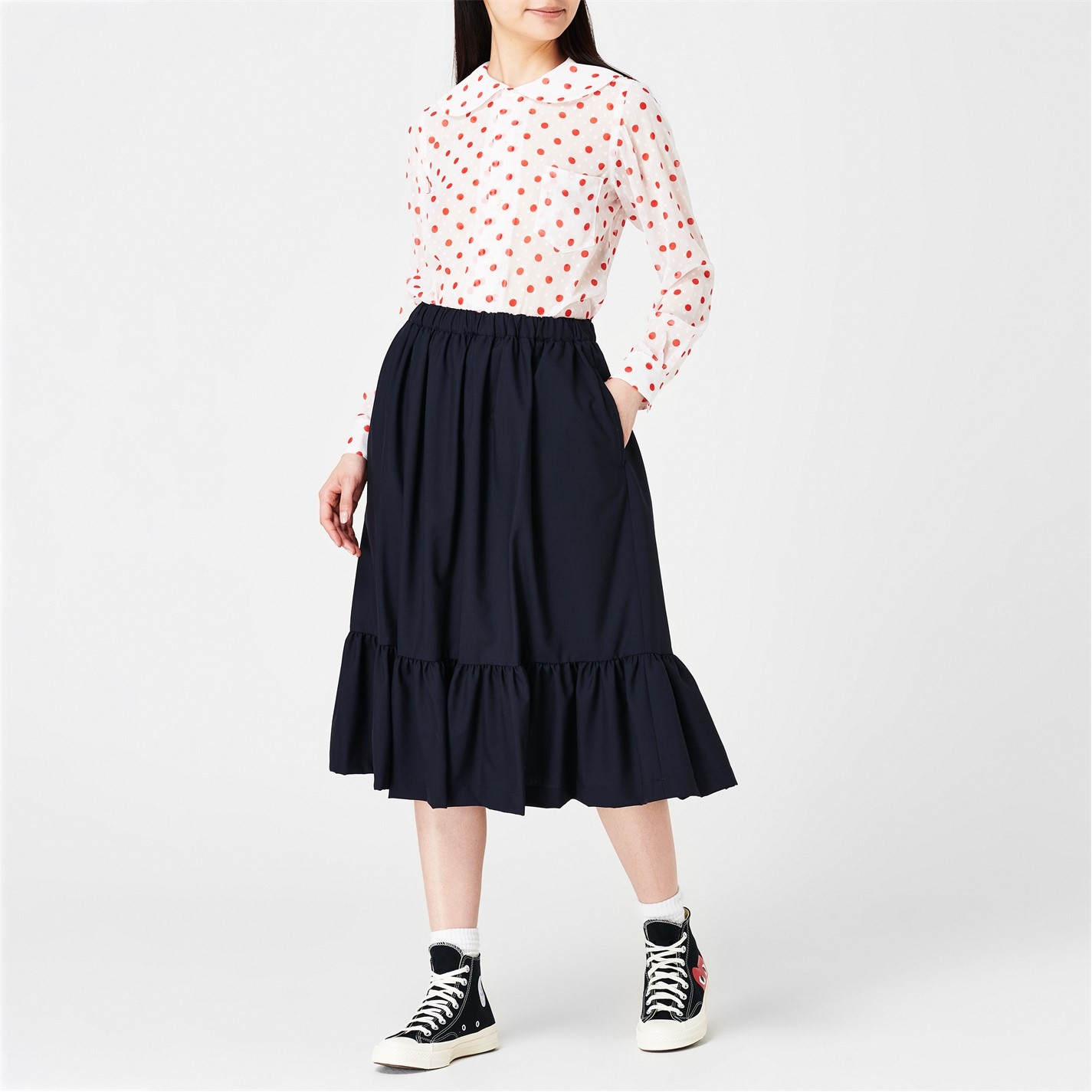 Comme des Garçons GIRL Polka Dot Blouse | REVERSIBLE