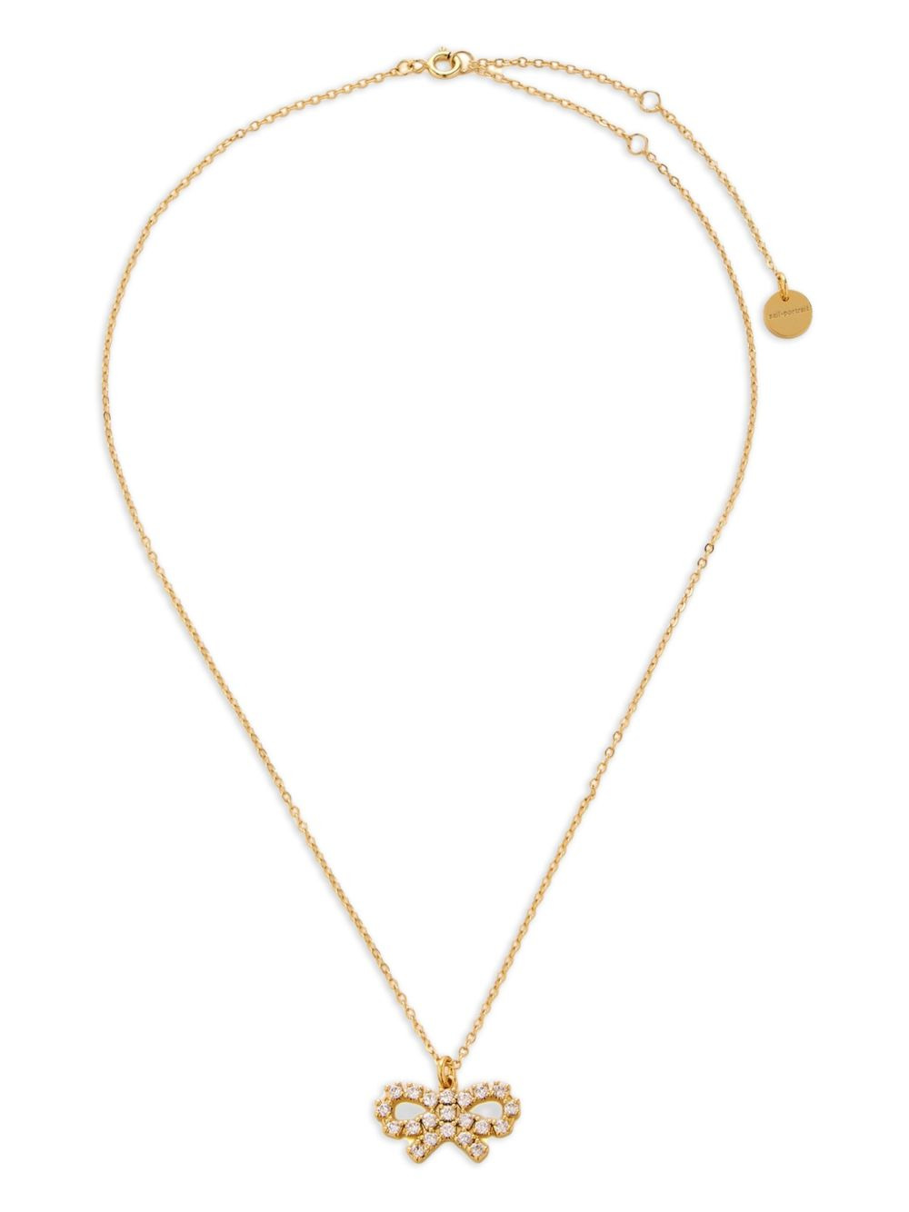 bow-shaped pendant necklace - 3