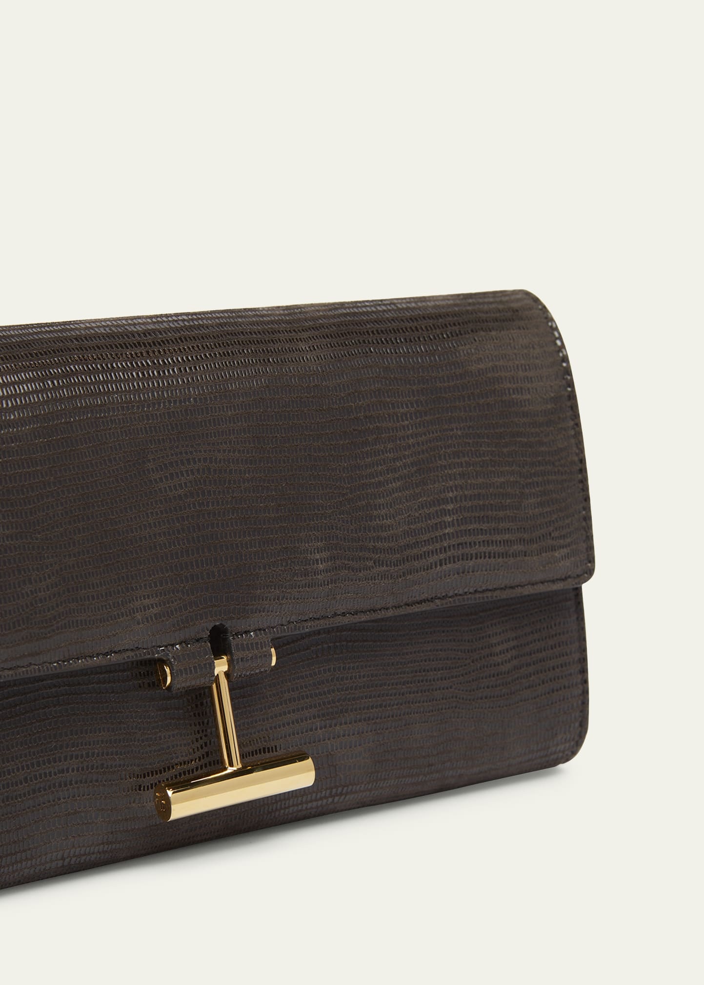 Tara Pouch Wristlet in Lizard-Embossed Leather - 5