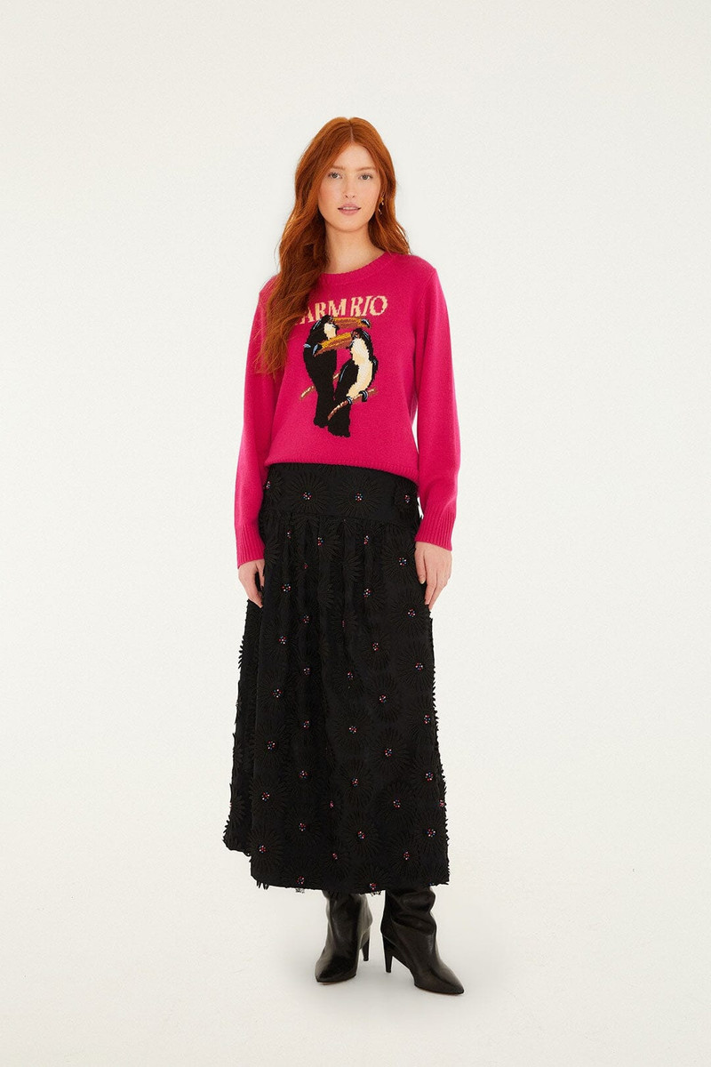 Pink Farm Rio Toucan Knit Sweater 4