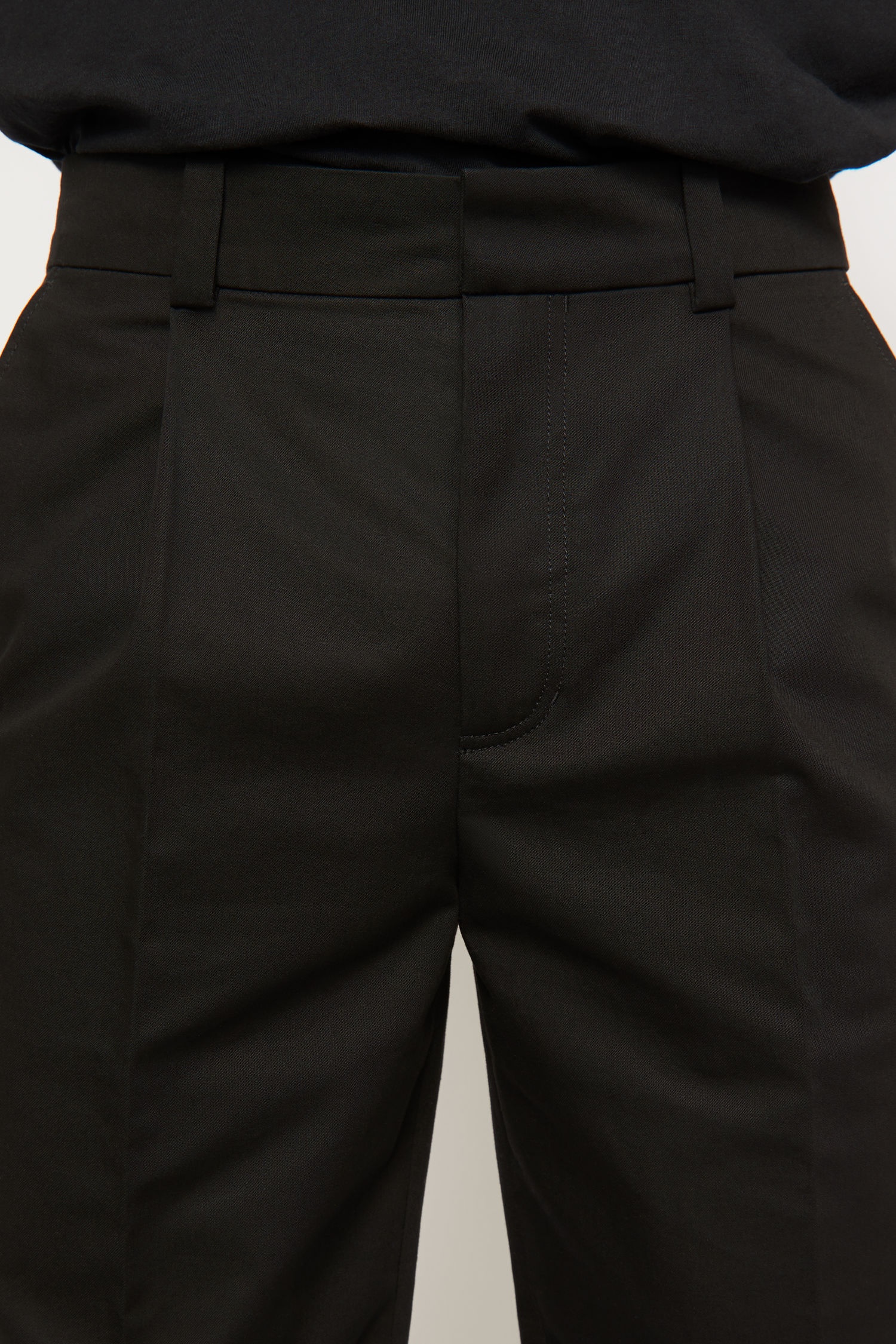 Pleated twill chinos black - 6