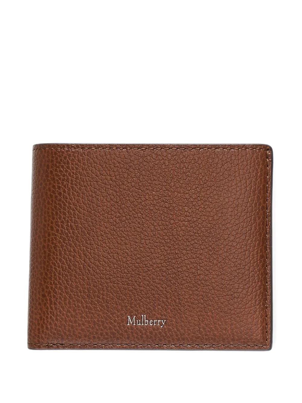 grainy leather bi-fold wallet - 1