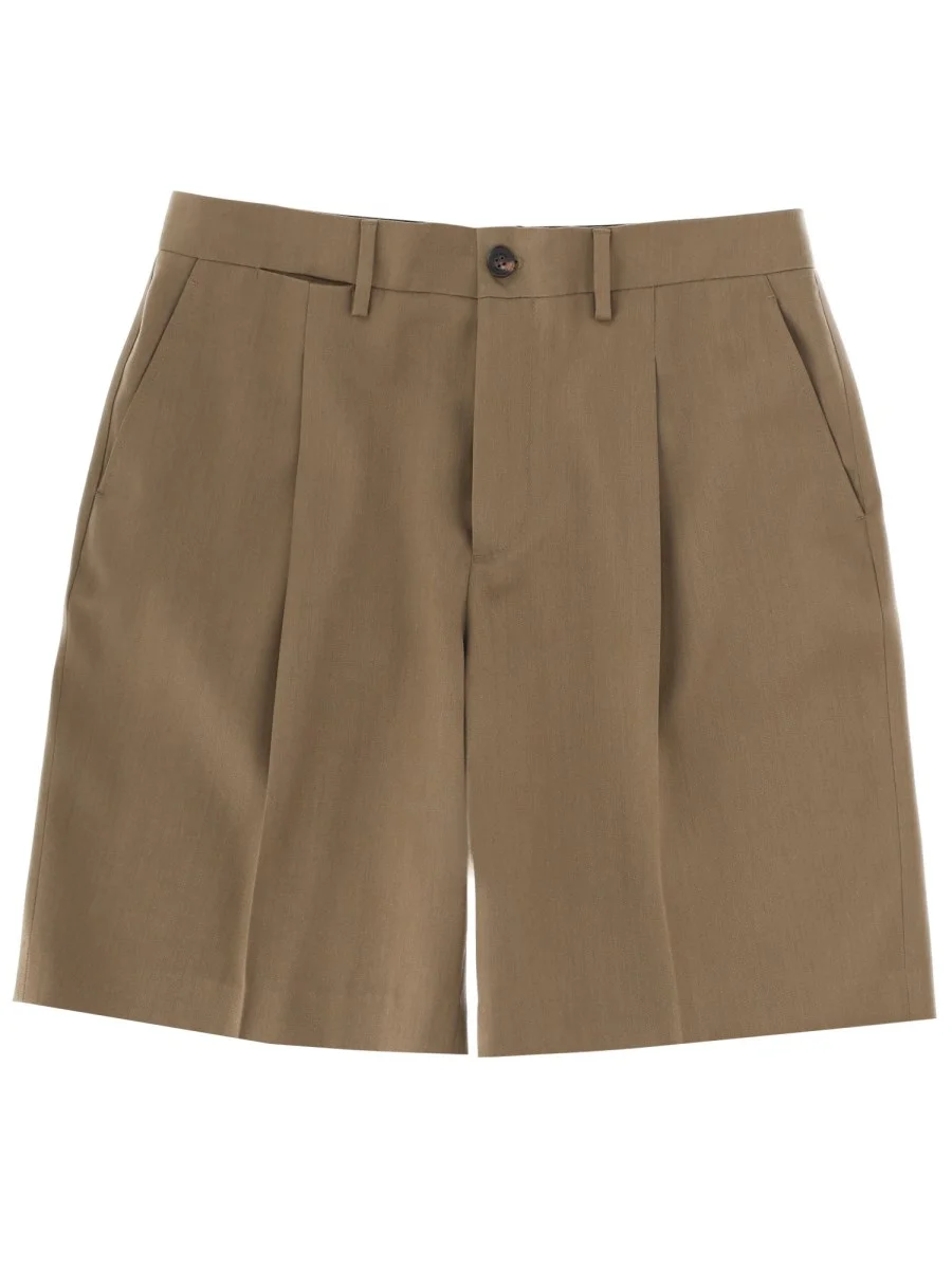 WOOL TAILORED SHORTS - 1
