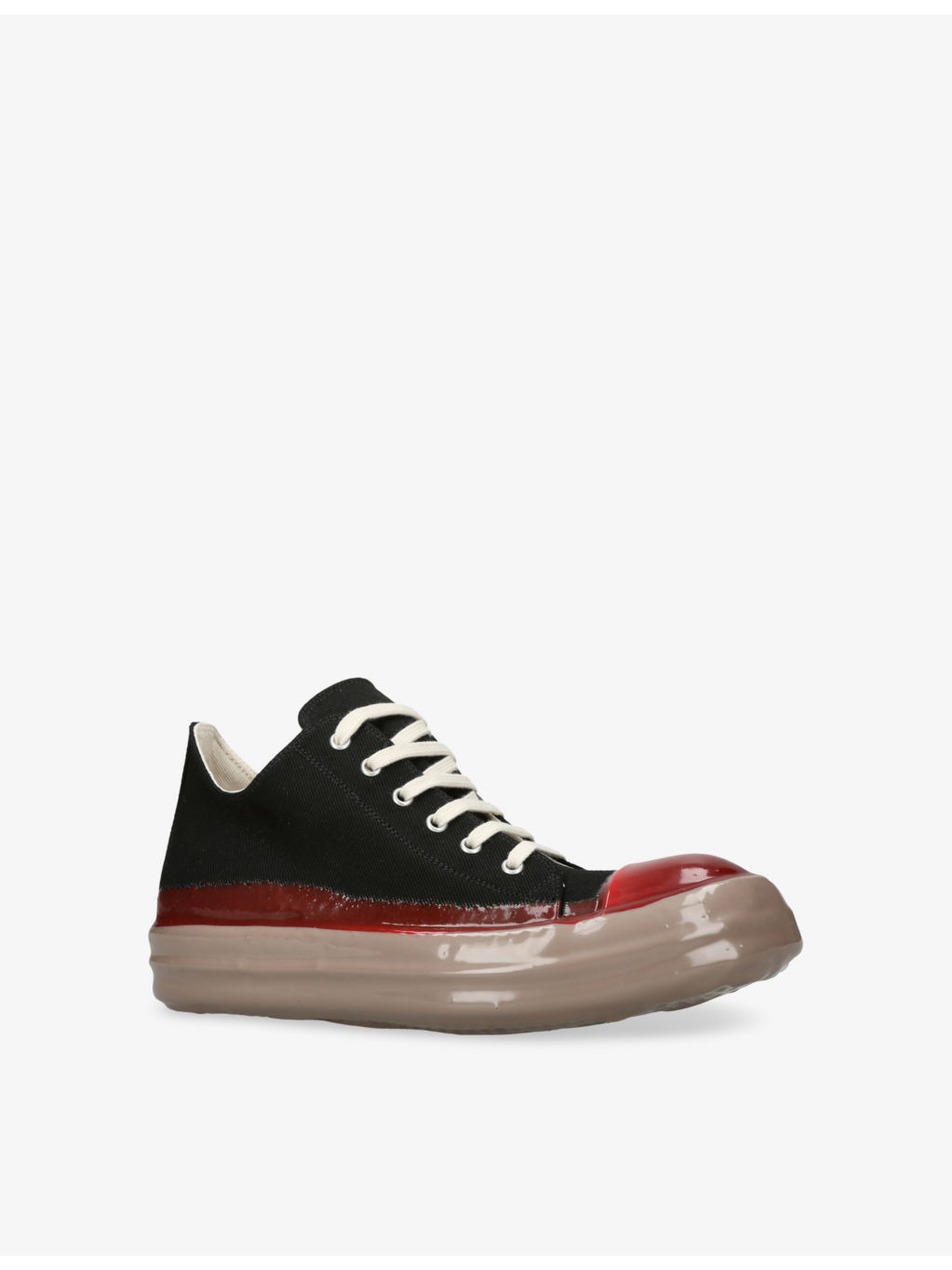 Contrast-Toe Denim Mid-Top Trainers - 3
