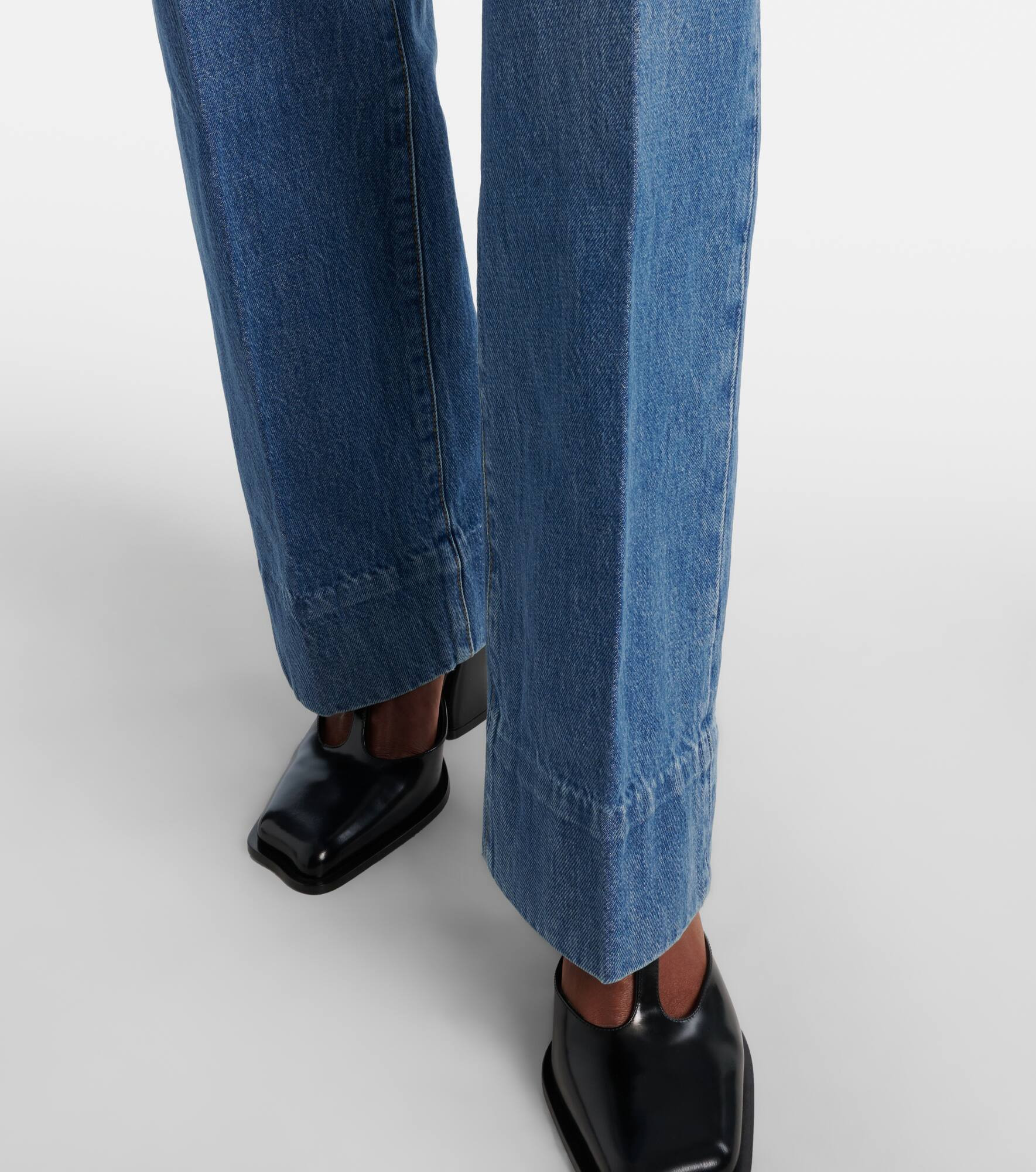 Loose mid-rise wide-leg jeans - 5