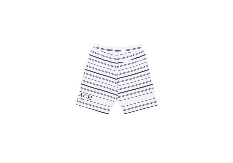 PRINTED STRIPE SHORTS WHITE 3