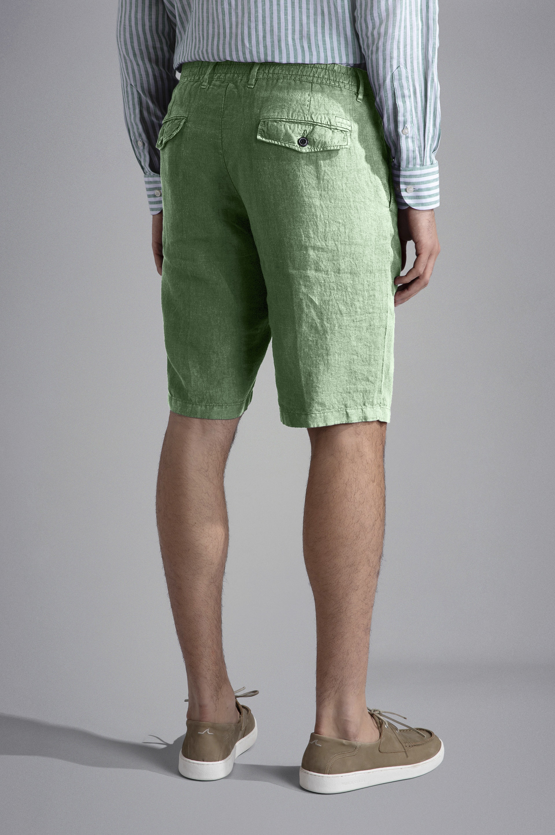 LINEN BERMUDA SHORTS - 3