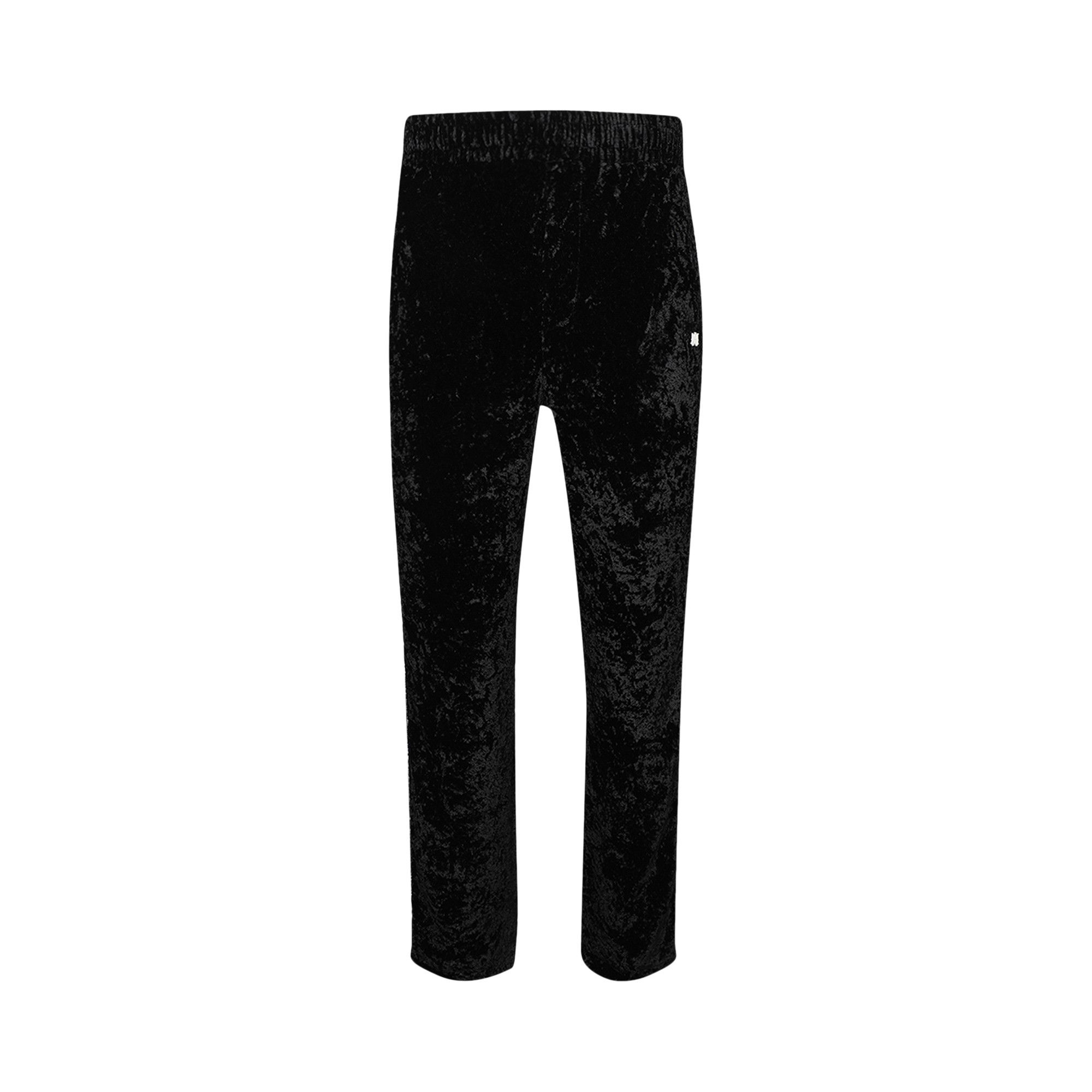 Amiri Crushed Velvet Track Pant 'Black' - 1