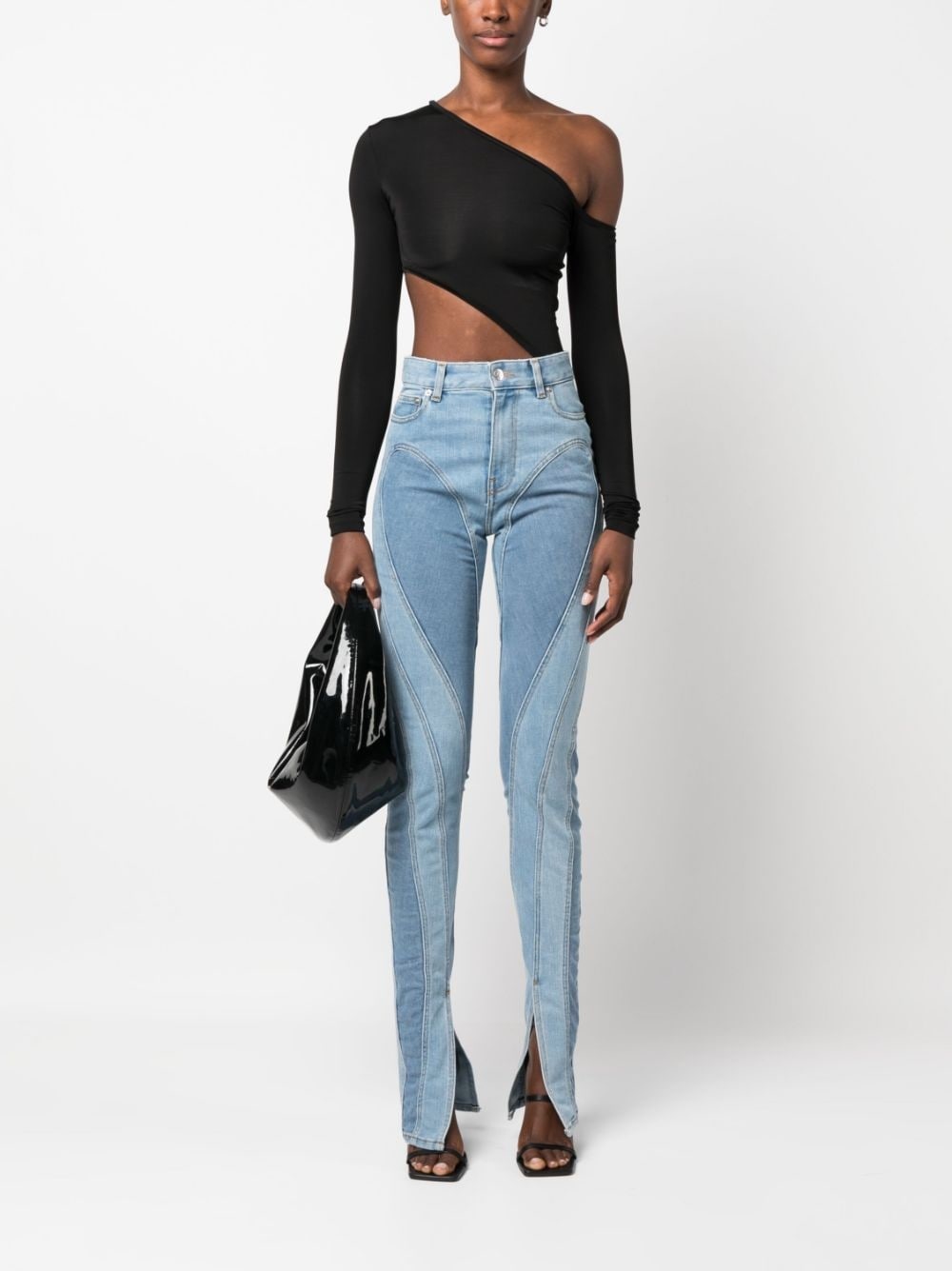Spiral split-hem skinny jeans - 2