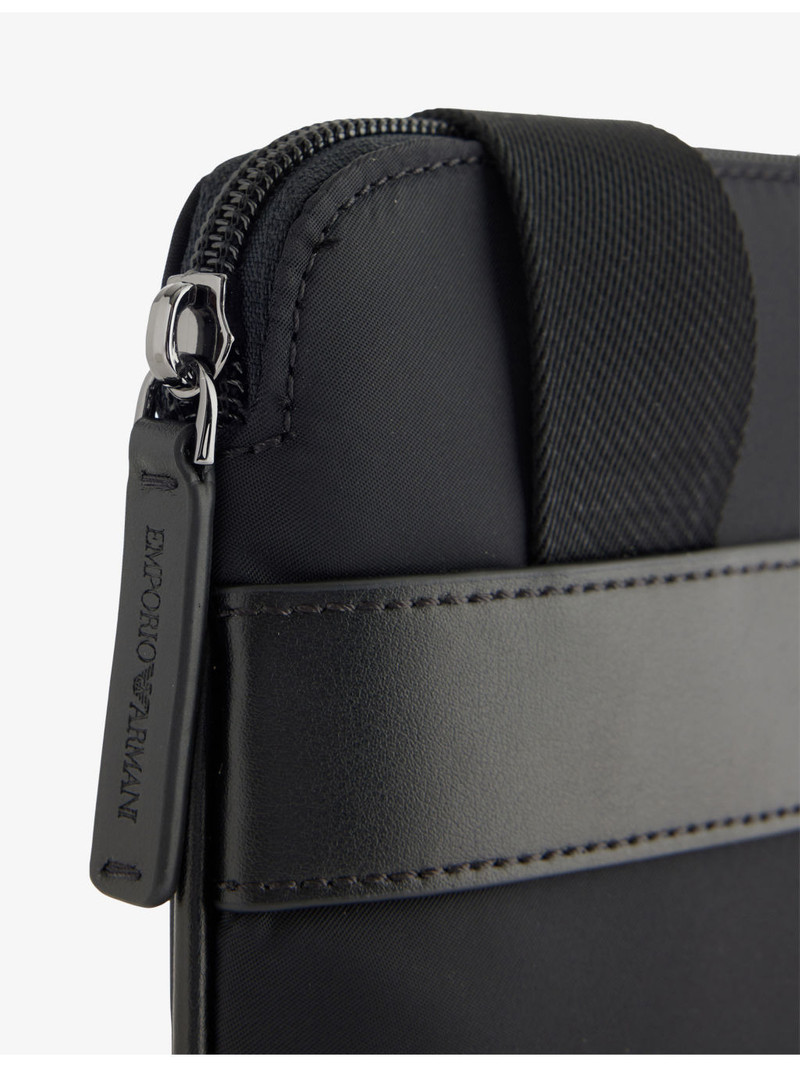 EMPORIO ARMANI Flat Woven Cross-Body Bag outlook