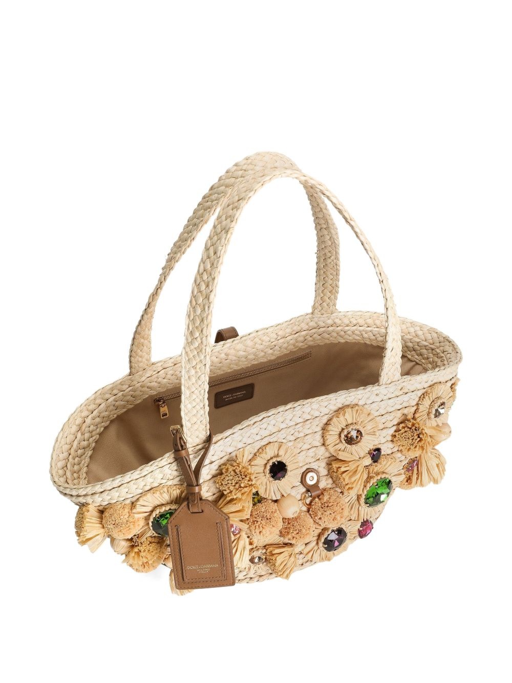 embellished basket bag - 5