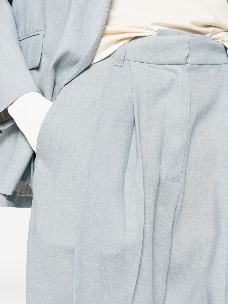 pleated wide-leg trousers 5