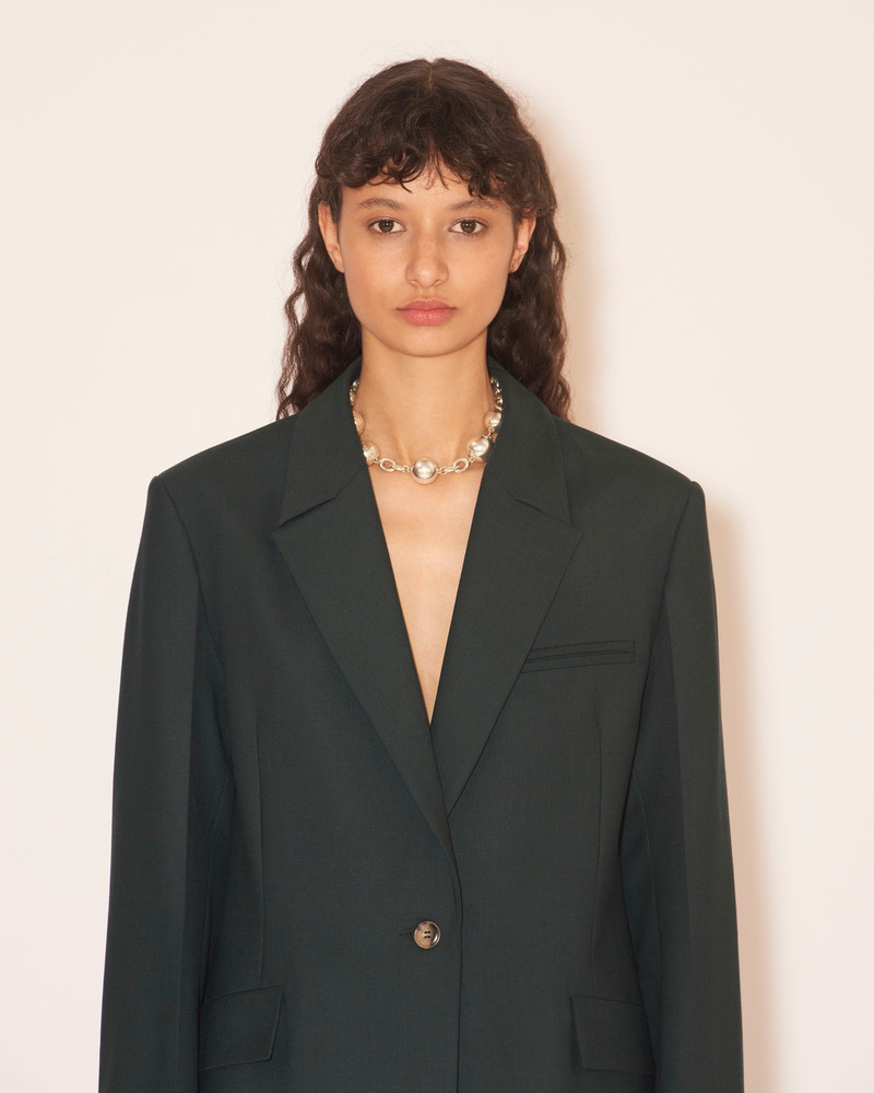Nanushka ZEVA - Tailored blazer - Pine green outlook
