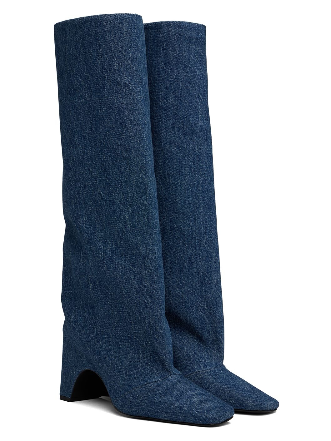 Blue Denim Bridge Tall Boots - 4