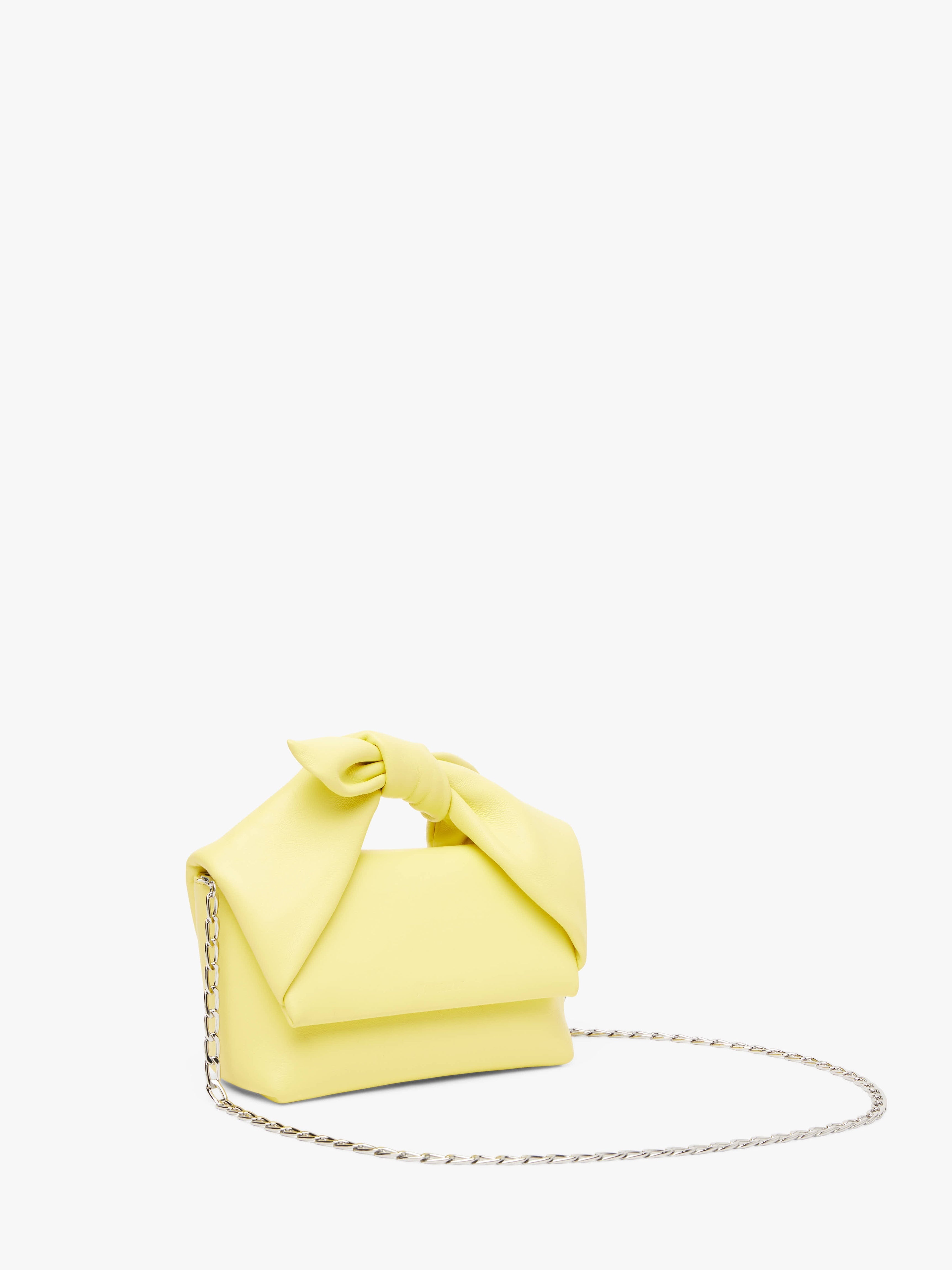 MEDIUM BOW TWISTER - LEATHER TOP HANDLE BAG - 2