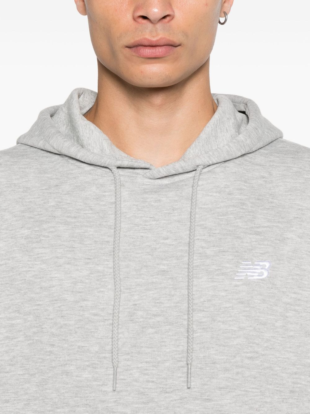 embroidered-logo hoodie - 5