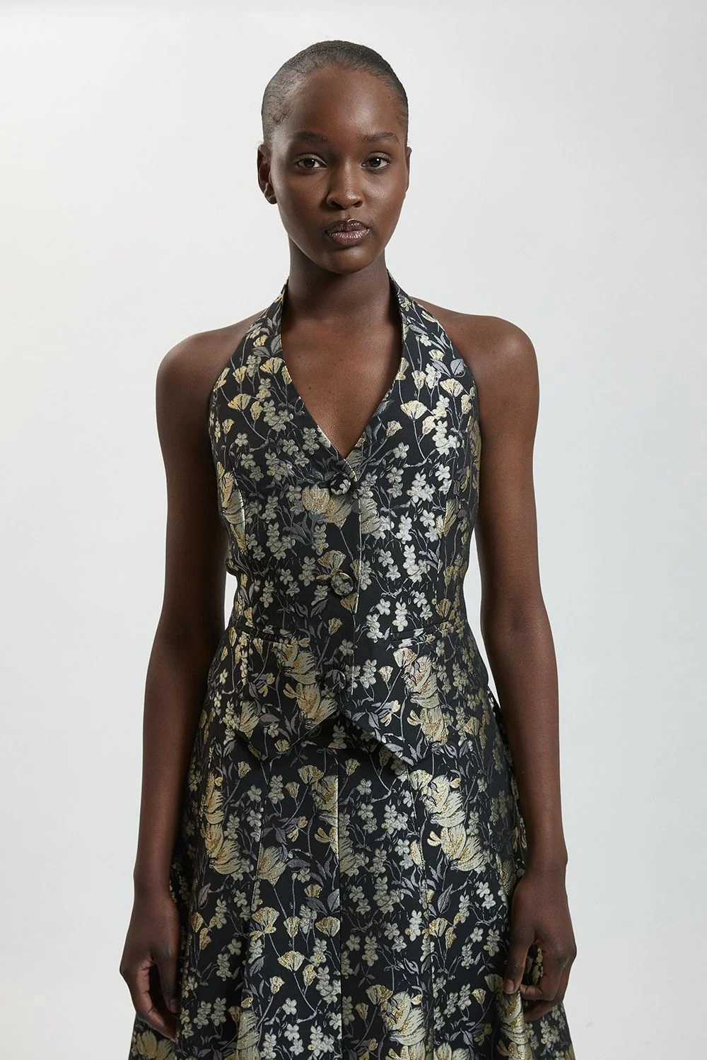 Jacquard Tailored Waistcoat - 1