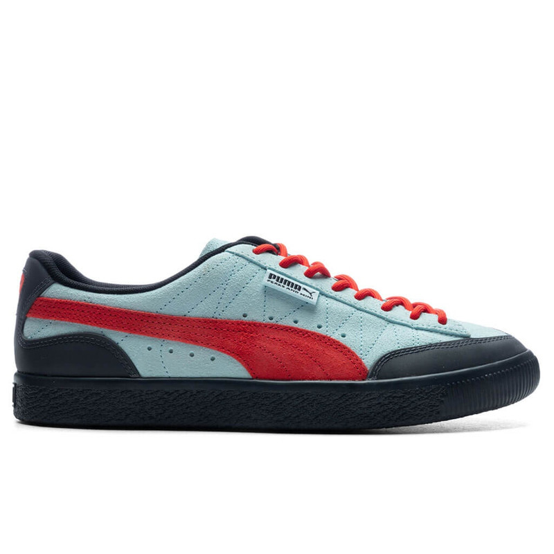 PUMA X PERKS AND MINI CLYDE RUBBER SNEAKERS - LIGHT AQUA/WARM EARTH - 1