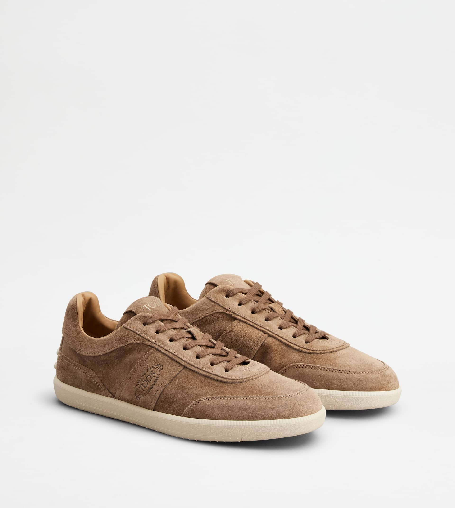 TOD'S TABS SNEAKERS IN SUEDE - BROWN - 3