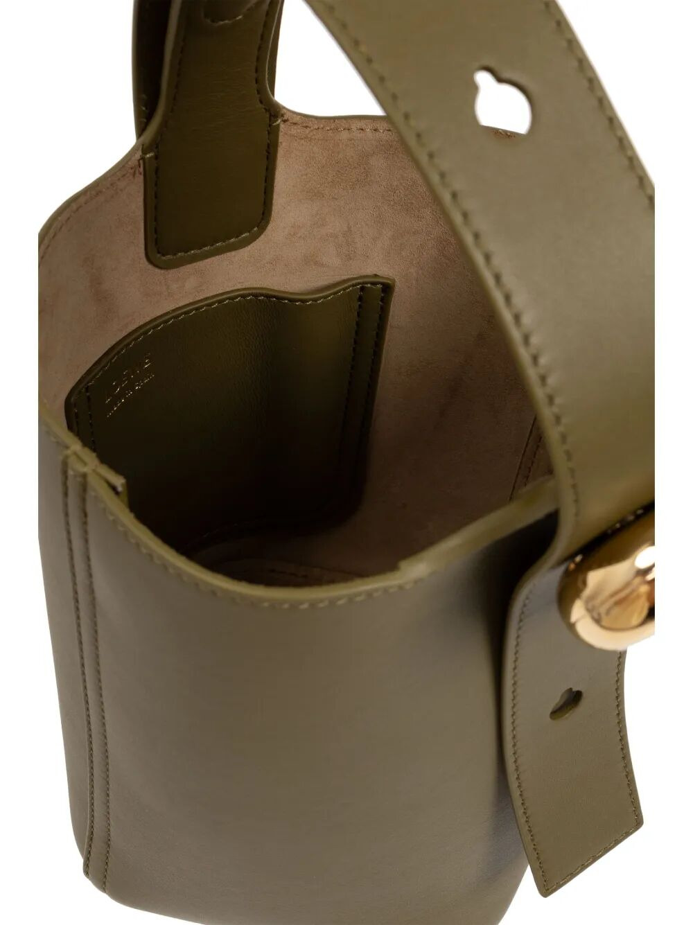 Loewe Women Smooth Leather Mini Pebble Bucket Bag - 5