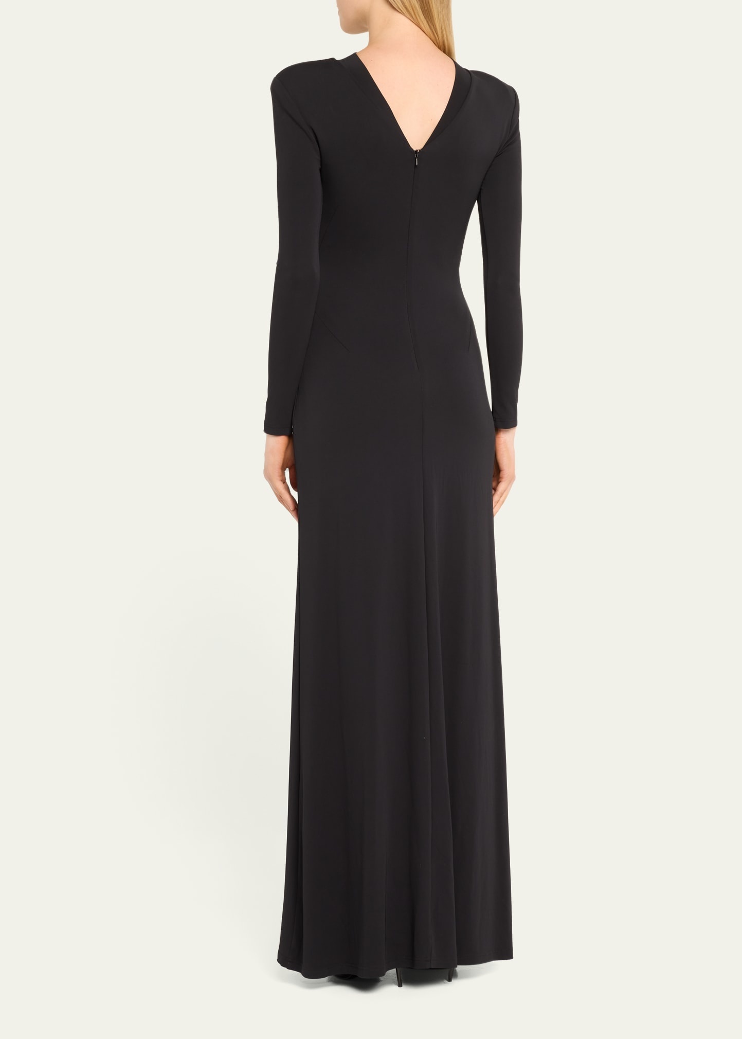 Clove Long Sleeve Viscose Gown - 3