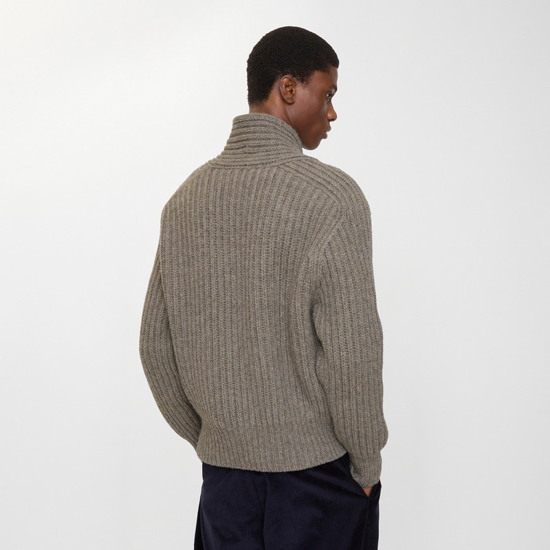 Shawl Collar Wool Sweater 3