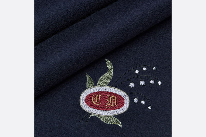 Lily of the Valley Embroidered Scarf 3