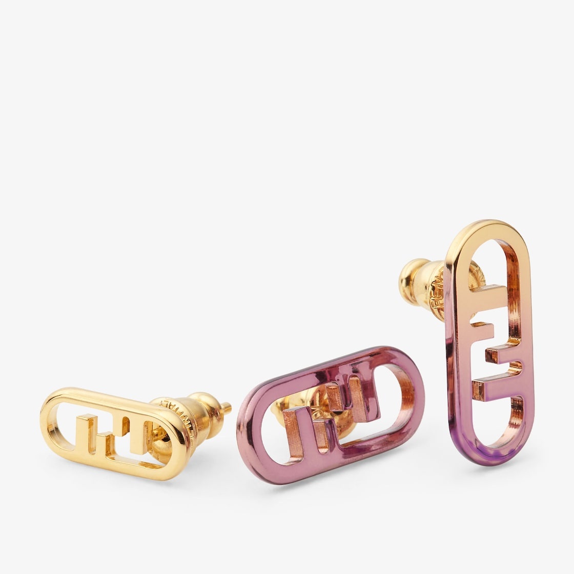 Set of Fendi O'Lock Earrings - 2