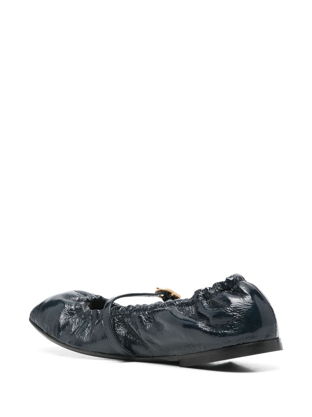 patent-leather ballerina shoes - 3