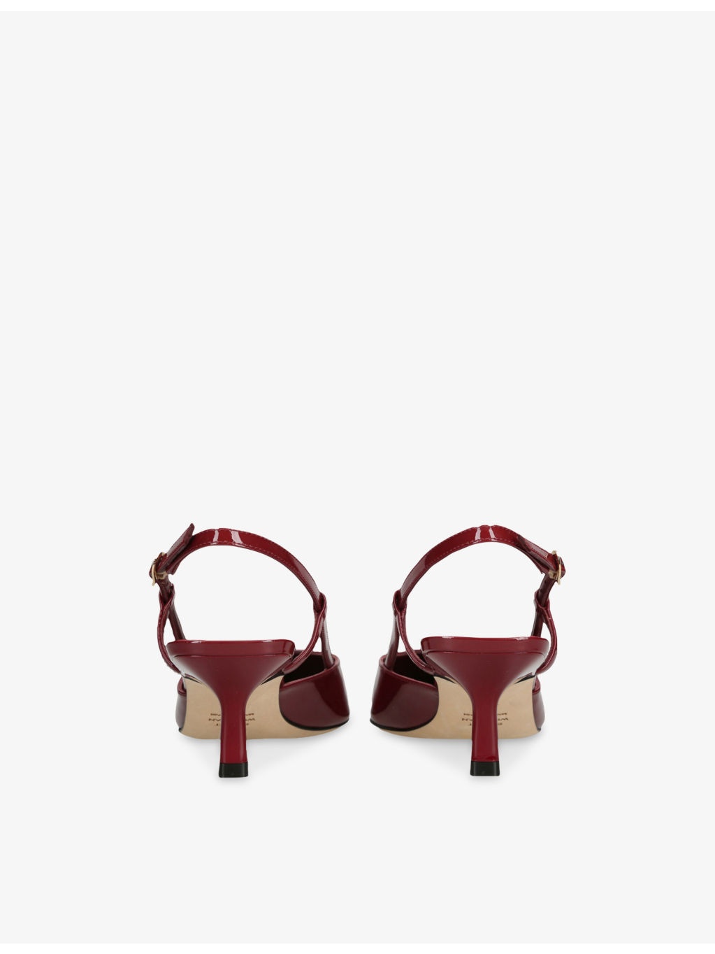 Vinnie 50 Patent-Leather Slingback Courts - 4