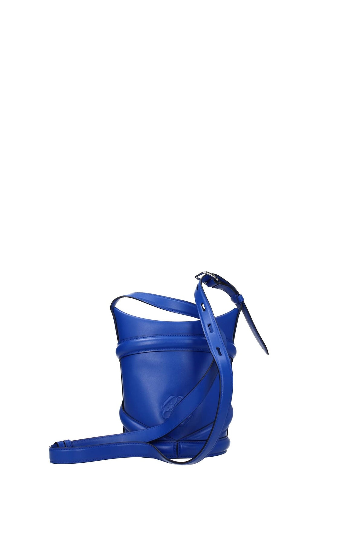 Crossbody Bag the curve Leather Blue - 3