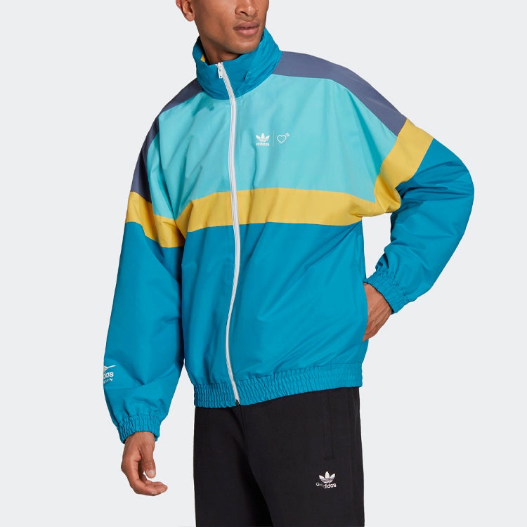 adidas x Human Made Windbreaker Jacket 'Aqua' HA9997 - 3