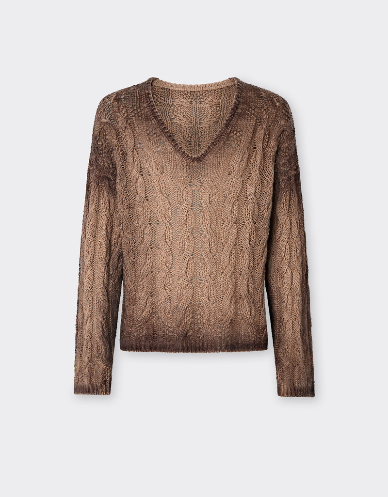 Linen and cashmere knit 1