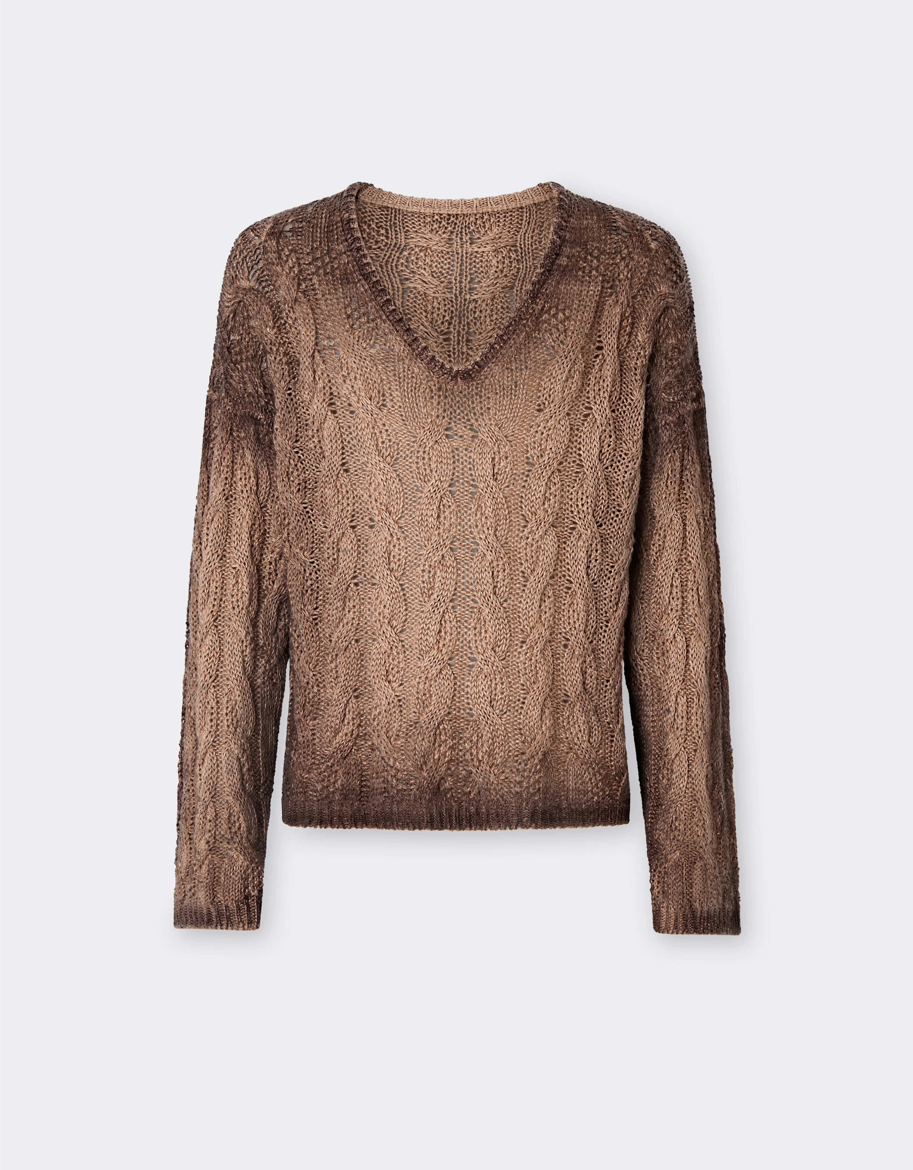 Linen and cashmere knit - 1