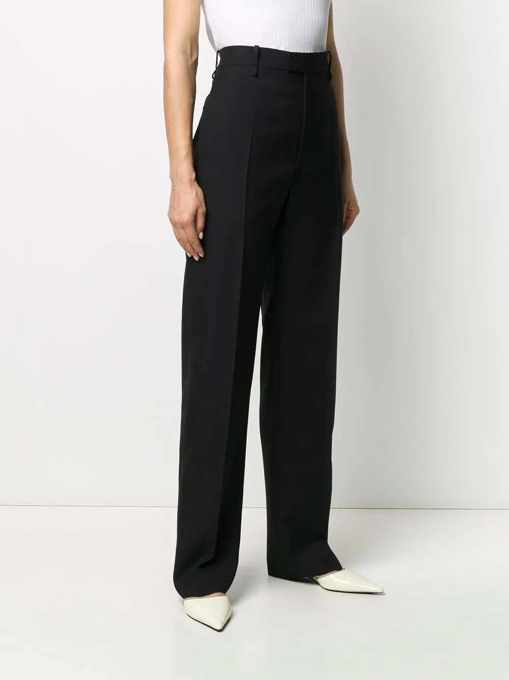 high-waisted tailored trousers - 3