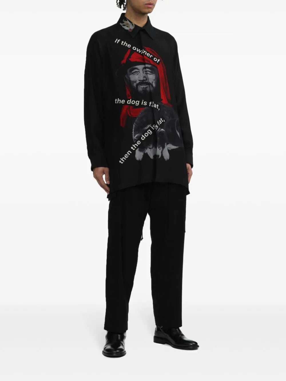 GRAPHIC-PRINT SILK SHIRT - 2